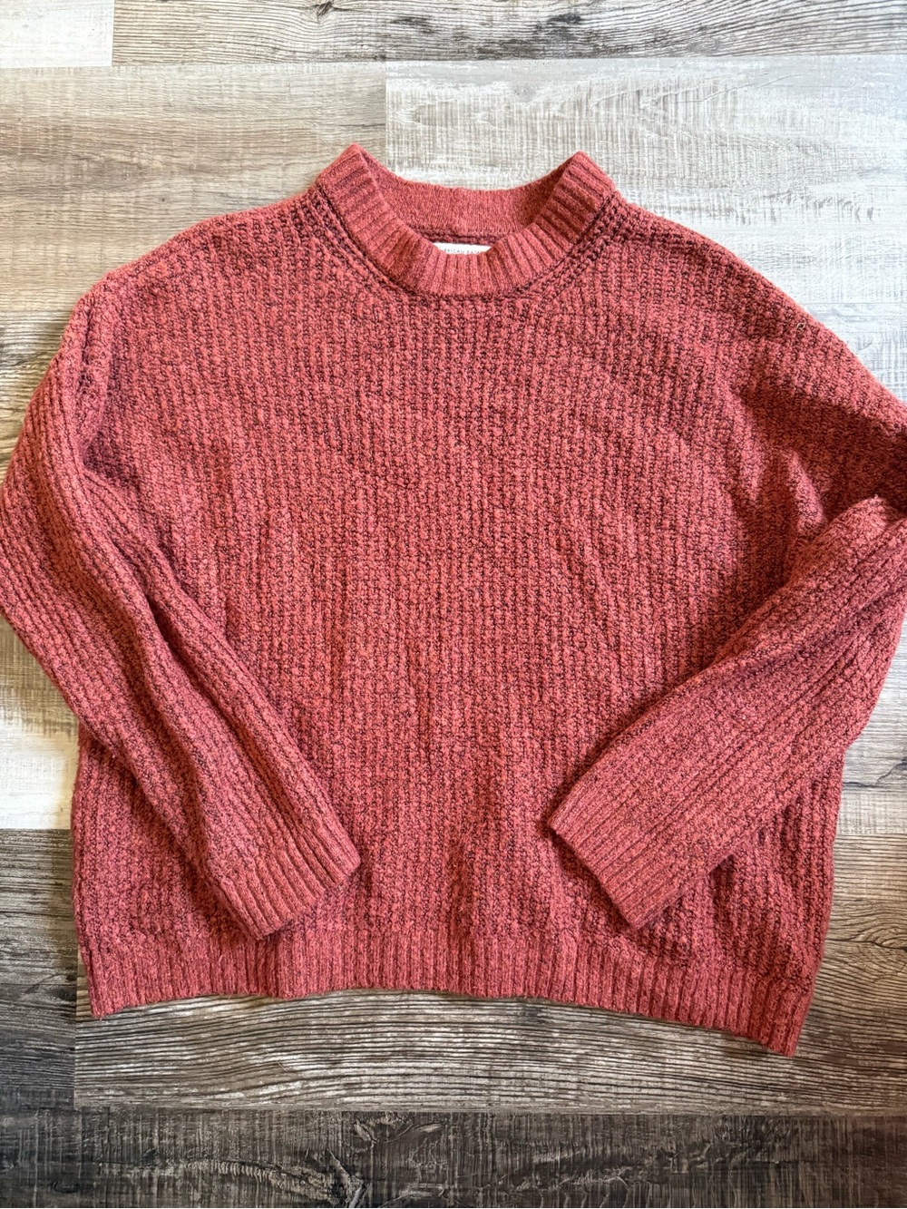 American Eagle Outfitters Ribbed Crewneck Sweater - Rose